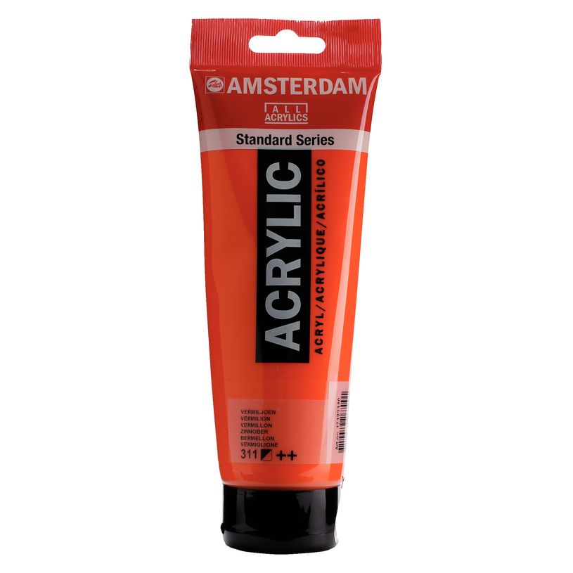 8712079267001-Amsterdam Standard Series Colores Acrílicos Tubo 250 ml Bermellón 311 (17123110)--0