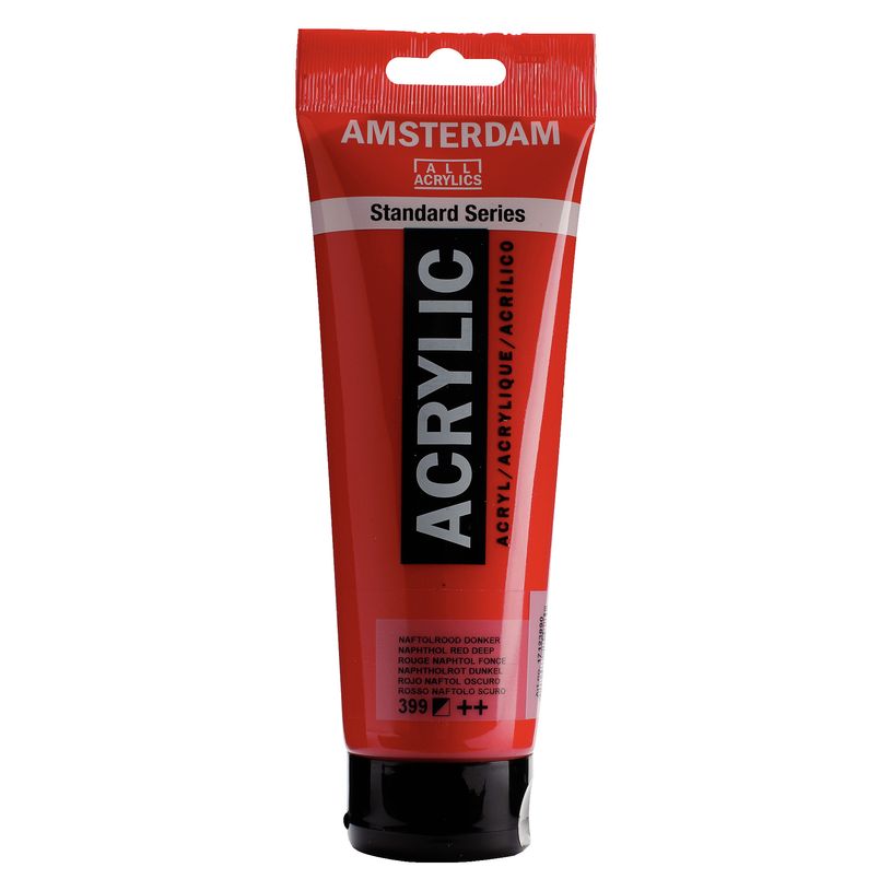 8712079254780-Amsterdam Standard Series Colores Acrílicos Tubo 250 ml Rojo Naftol Oscuro 399 (17123990)--0