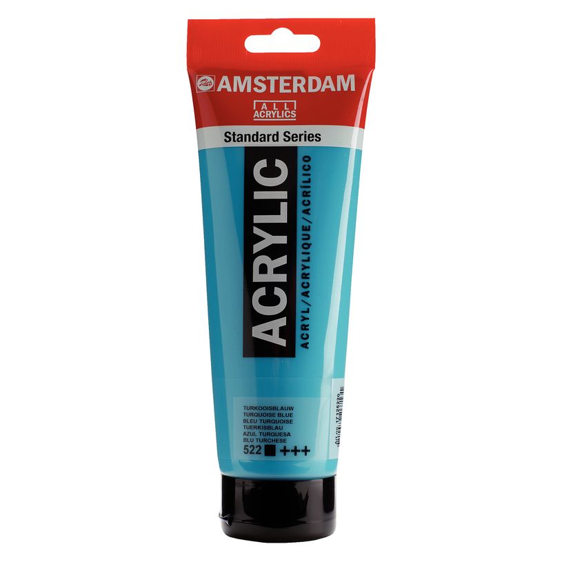 8712079267131-Amsterdam Standard Series Colores Acrílicos Tubo 250 ml Azul Turquesa 522 (17125220)--0
