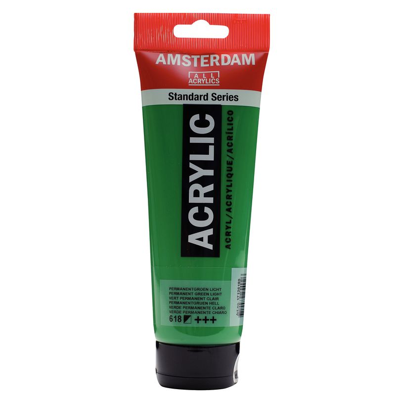 8712079254926-Amsterdam Standard Series Colores Acrílicos Tubo 250 ml Verde Permanente Claro 618 (17126180)--0