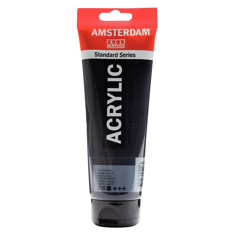 8712079254964-Amsterdam Standard Series Colores Acrílicos Tubo 250 ml Negro Óxido 735 (17127350)--0
