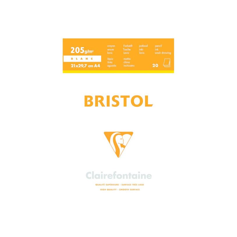 3329680961720-Clairefontaine - Bloc dessin - 20 feuilles - A3 - 205 gr - blanc-P_79152931_1-0