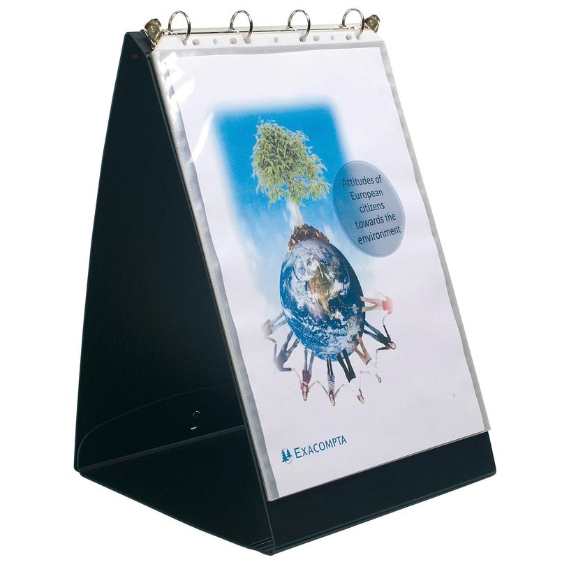 3130630561347-Exacompta Exactive Exashow - Portes-vues rechargeable - 50 vues - 5 positions - A3 - noir--7
