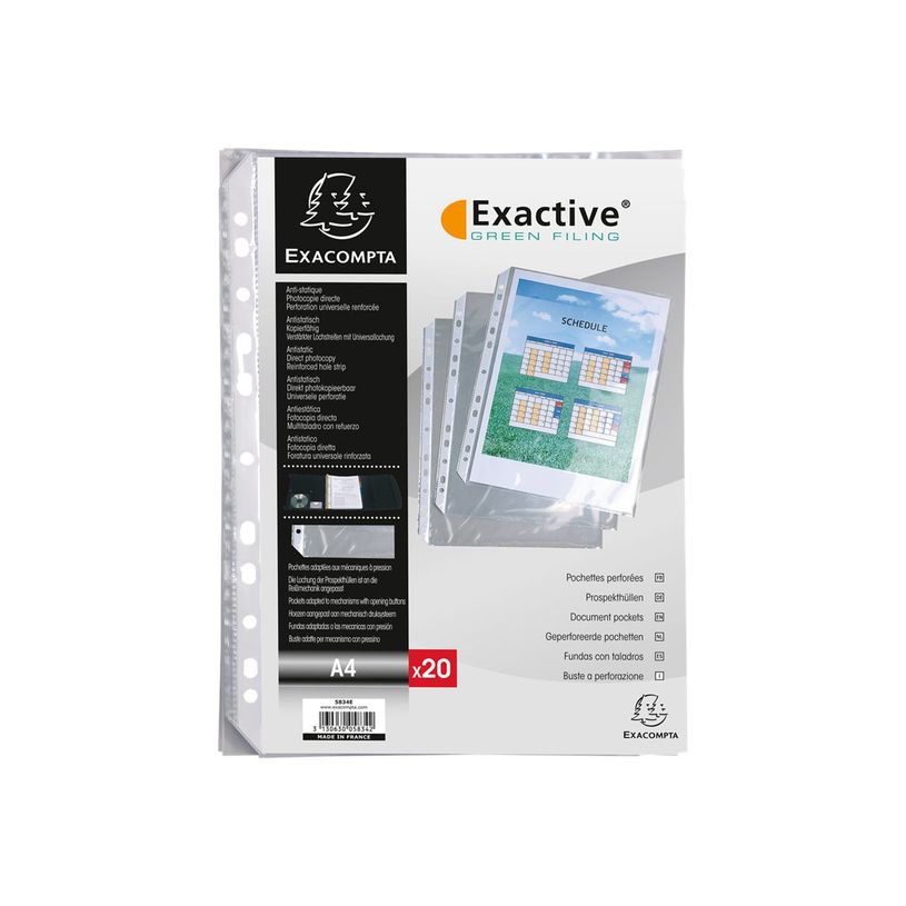 3130630058342-Exacompta Exactive - 20 Pochettes perforées - A4-P_79153163_1-0