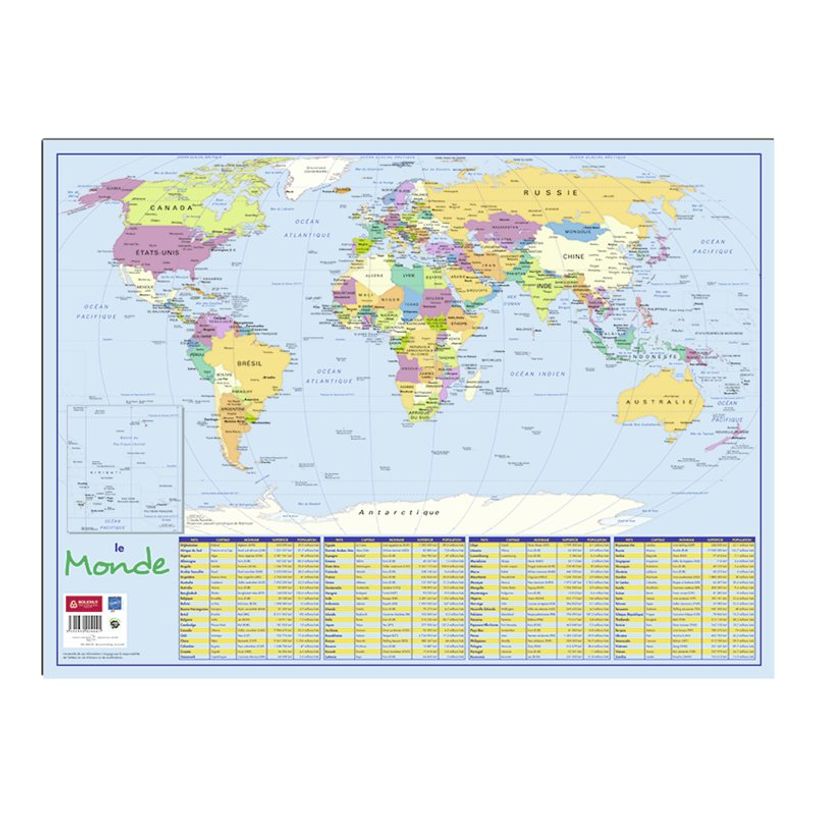 3592930004441-Bouchut - Sous-main Monde politique - 40,5 x 55 cm-P_79153240_1-0
