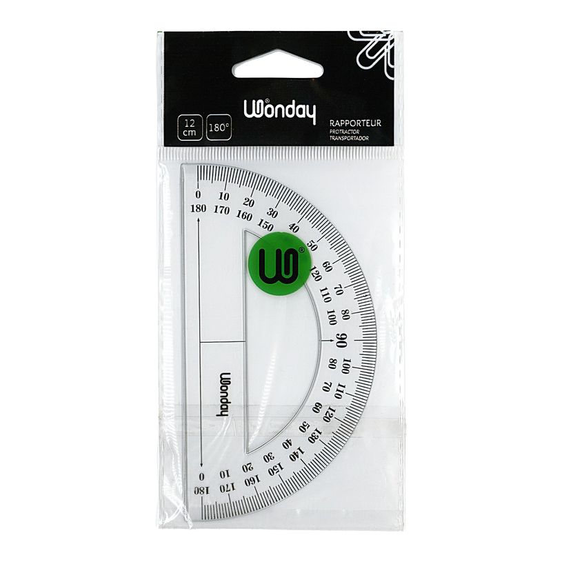 0400791532641-Wonday - Rapporteur plastique 12 cm - 180°-P_79153264_1-0