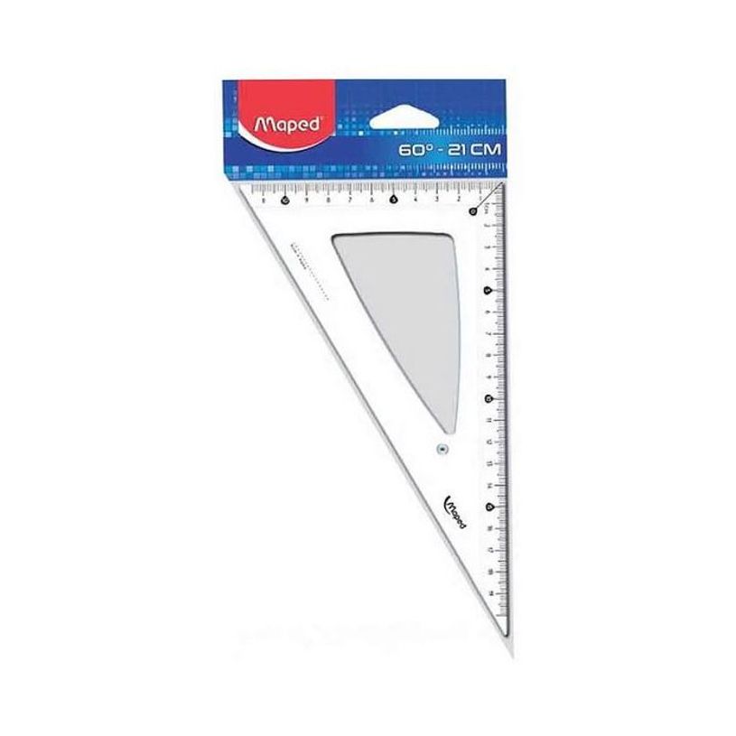 3154141461224-Maped - équerre en plastique - 21 cm - Angle 60° -P_79153266_1-0
