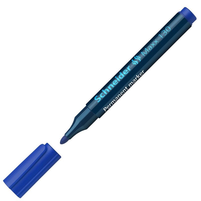 4004675006431-Marcador permanente schne 130 punta redonda azul--2