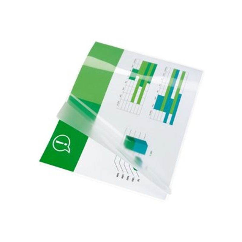 0033816024021-GBC Document Laminating Pouch - pack de 100 - brillant - 216 x 303 mm - pochettes plastifi