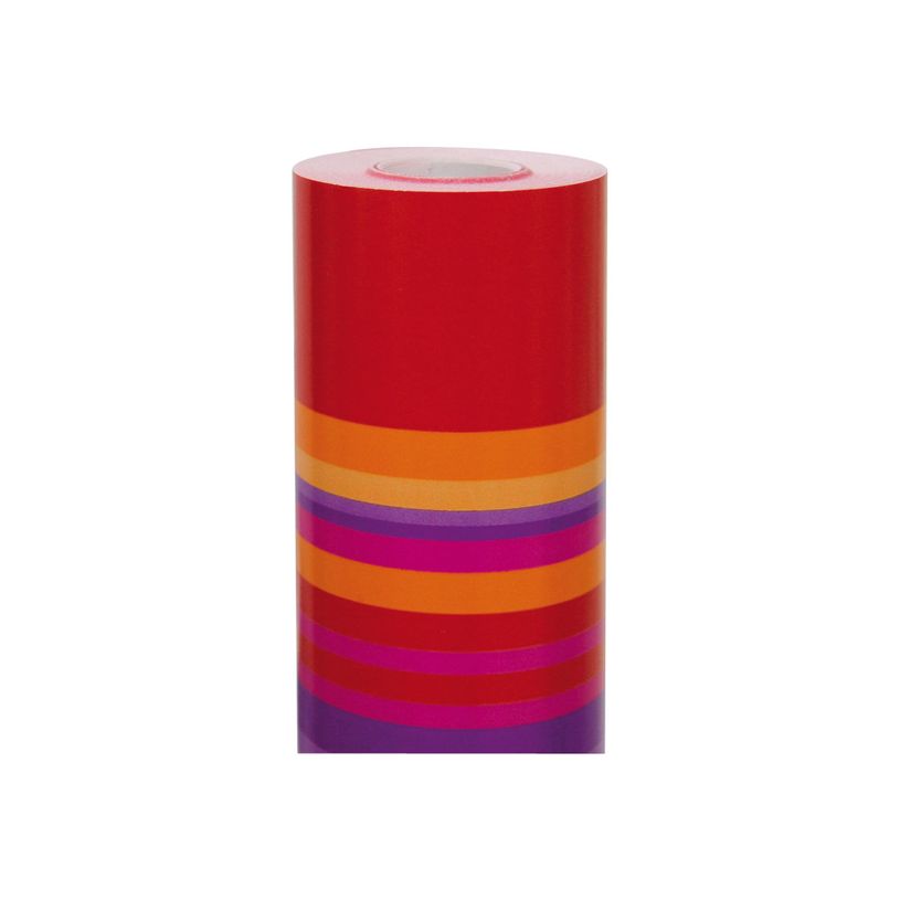 3065502112023-Clairefontaine Alliance - Papier cadeau - 70 cm x 50 m - 60 g/m² - rayures or/rose/rouge-P_79346219_2-1