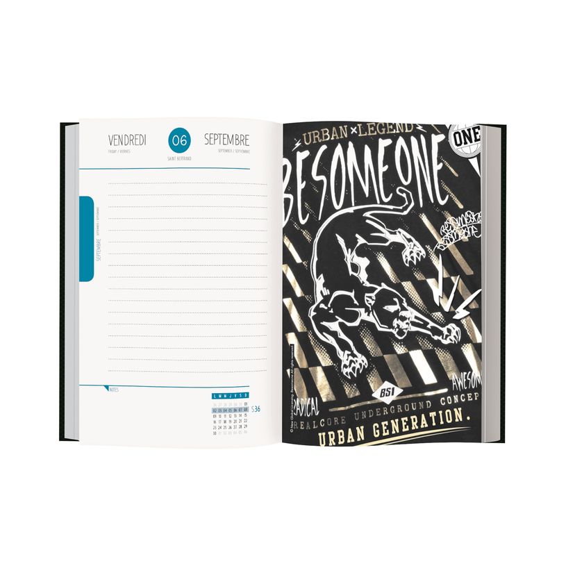 3664447075594-BeSomeone - Agenda 1 jour par page - 12,5 x 17,5 cm - Oberthur-P_79347391_2-1