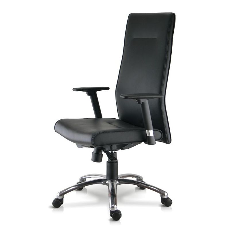 3660916025695-Fauteuil de bureau RACER DIRECTION - accoudoirs réglables - cuir noir-P_79347461_2-1