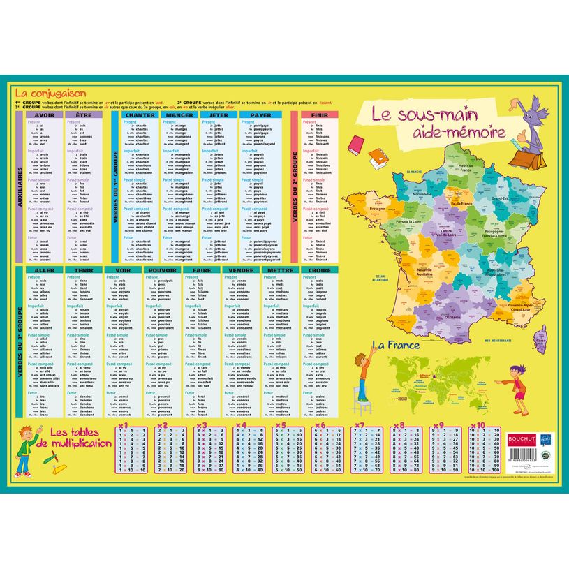 3592930004953-Sous-main carton rigide Aide-mémoire - 40,5 x 55 cm - Bouchut--0
