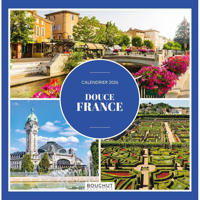 3592930027006-Calendrier illustré BOUCHUT 30 x 30 cm DOUCE FRANCE Pefc 70 %--0