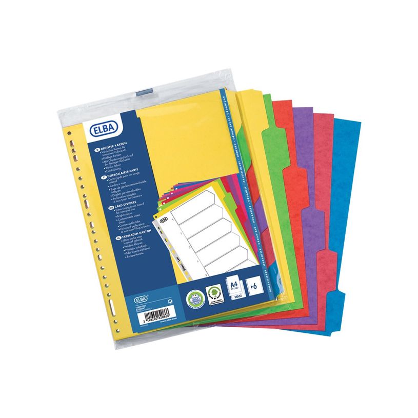 3148240620866-Oxford - Intercalaire 6 positions - A4 Maxi - carte colorée-P_79348392_1-2