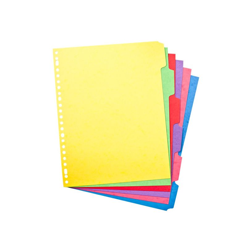 3148240620866-Oxford - Intercalaire 6 positions - A4 Maxi - carte colorée-P_79348392_5-3