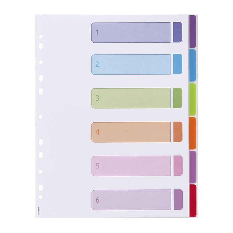 3135251573571-Viquel Intercolor - Intercalaire 6 positions - A4 Maxi - polypropylène coloré-P_79348700_2-1