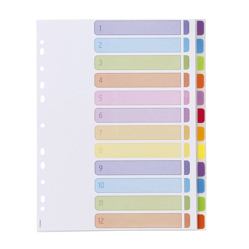 3135251593579-Viquel Intercolor - Intercalaire 12 positions - A4 Maxi - polypropylène coloré-P_79348703_3-2