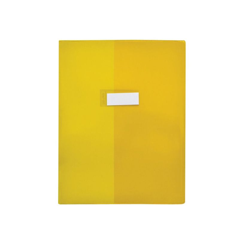 2012346002561-Oxford - Protège cahier sans rabat - 24 x 32 cm - Cristal Luxe - jaune-P_79348939_1-0