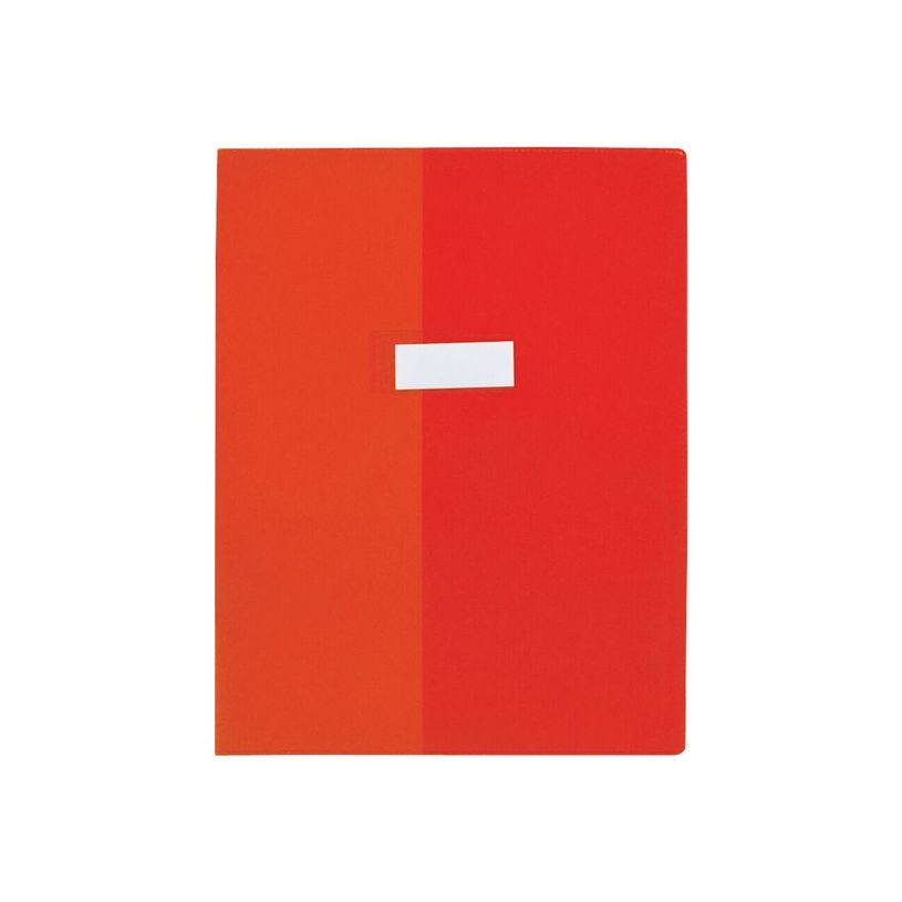 2012346002585-Oxford - Protège cahier sans rabat - 24 x 32 cm - Cristal Luxe - rouge-P_79348941_1-0