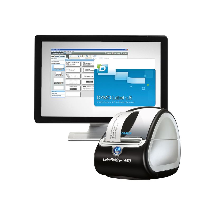 3501170838778-Dymo LabelWriter 450 - Étiqueteuse - imprimante d'étiquettes monochrome - impression the-P_79349079_5-10