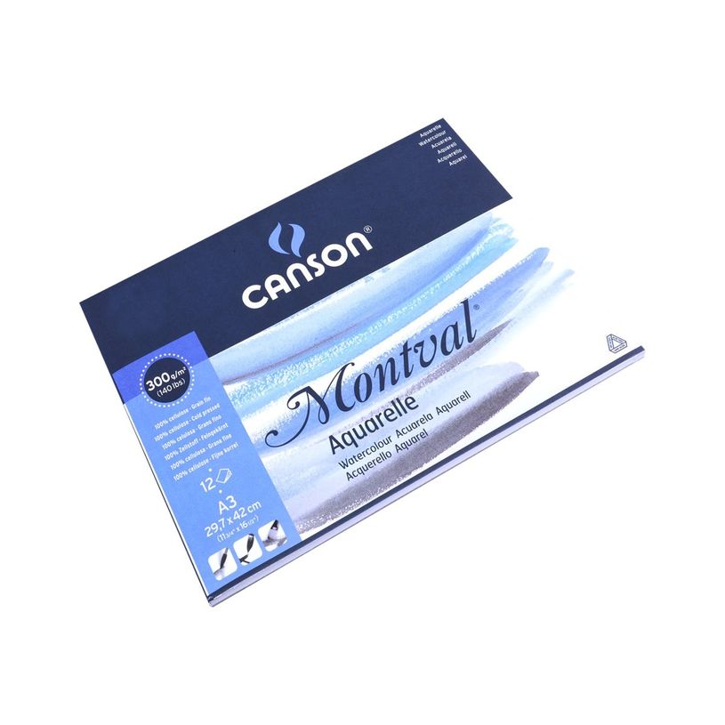 3148958073206-Canson Montval - Bloc dessin - 12 feuilles - A3 - 300 gr - blanc-P_79349311_2-1