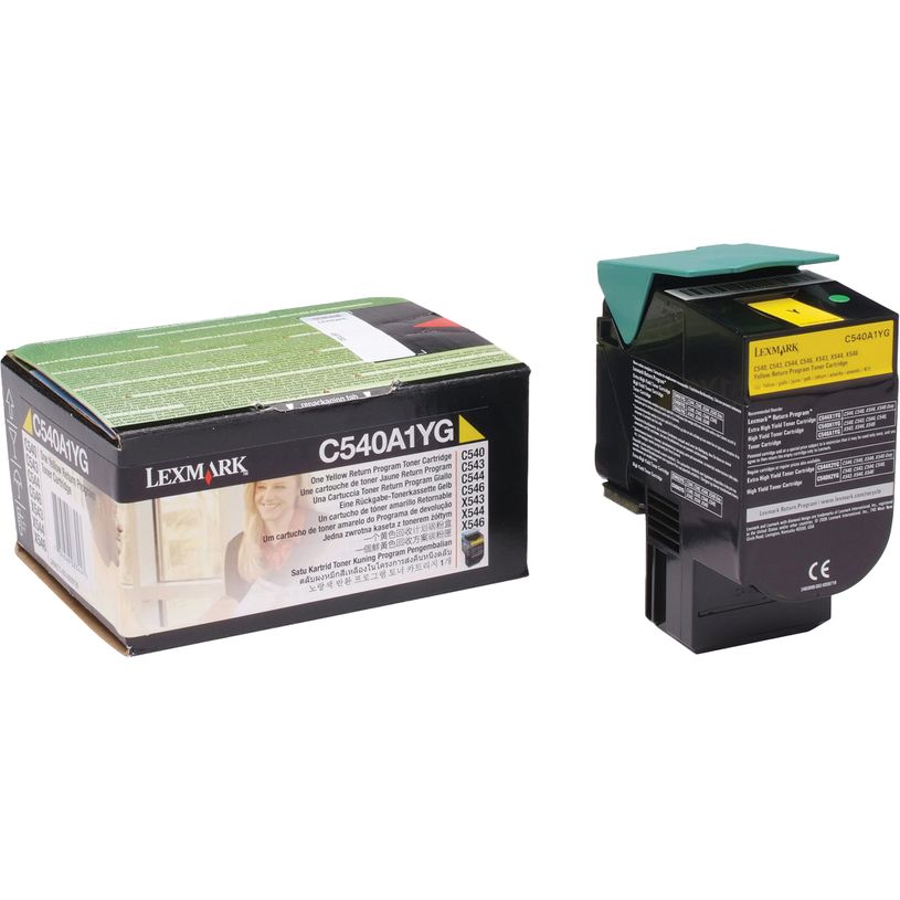 0734646083447-Lexmark C540A1YG - jaune - cartouche laser d'origine-P_79349339_1-0