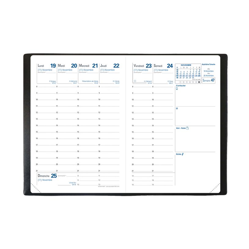 3371010303410-Agenda de poche Club Randonnée - 1 semaine sur 2 pages - 9 x 12,5 cm - gris - Quo Vadis-P_79349434_3-1