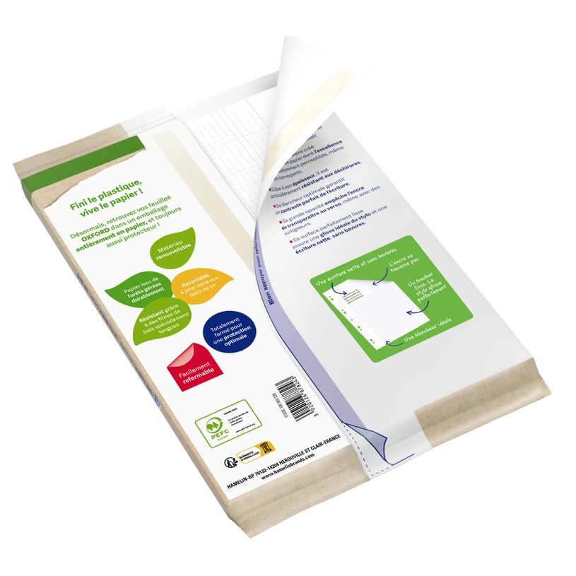 3020126878243-Oxford - copies doubles - 300 pages - A4 - petits carreaux (5x5 mm) - perforées--2