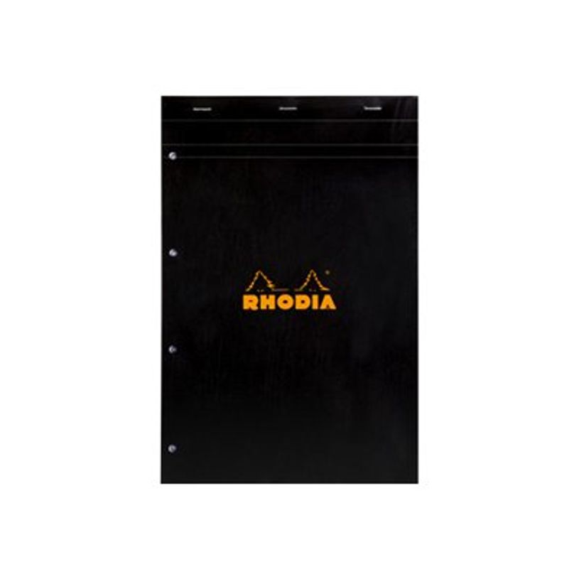 3037922020097-Rhodia - Bloc notes - A4 + - 160 pages - petits carreaux - noir-P_79350396_4-3