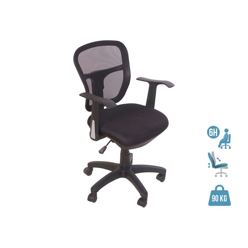 0000000108799-Fauteuil de bureau PHOENIX - accoudoirs fixes - noir-P_79350454_1-0