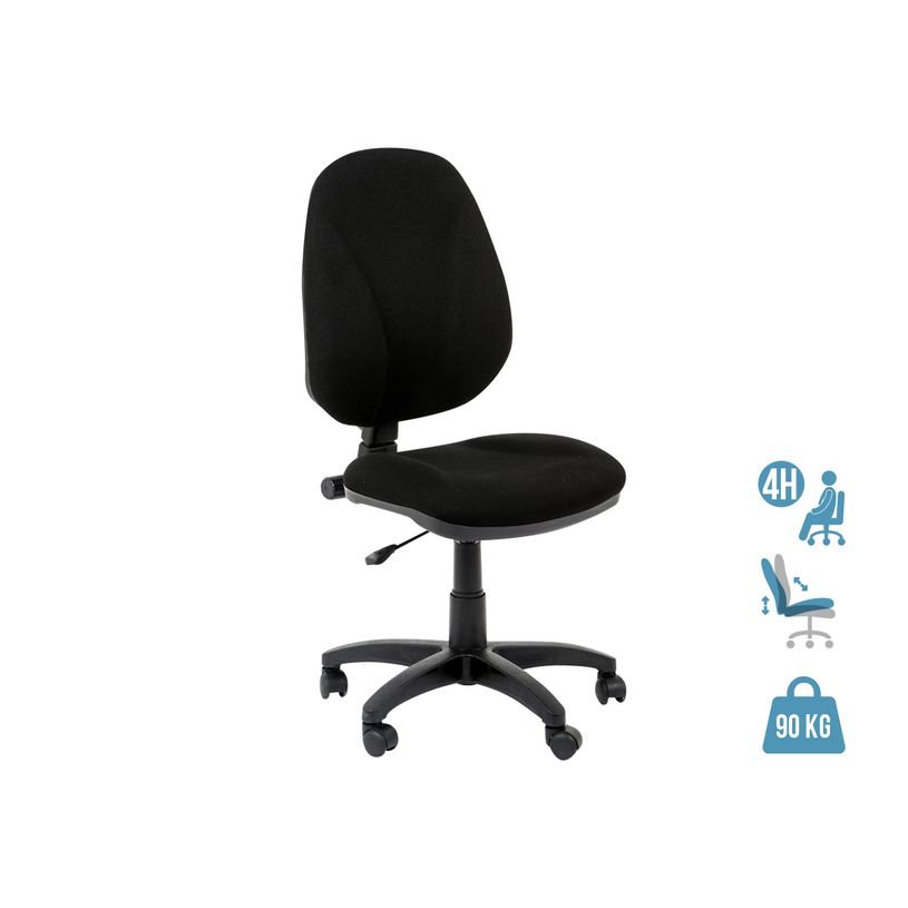 0000793504761-Fauteuil de bureau STARTUP - sans accoudoir - Noir-P_79350476_1-0