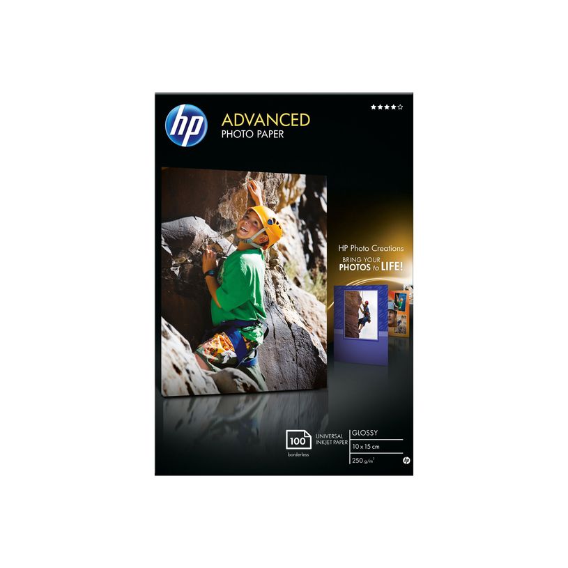 0882780349605-HP Advanced Glossy Photo Paper - papier photo - 100 feuille(s) - 100 x 150 mm - 250 g/m²-P_79350512_1-0