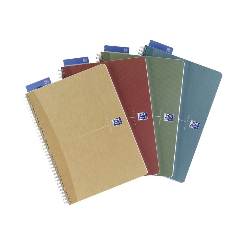 3020120022345-Oxford Office - Cahier à spirale A4 - 180 pages - petits carreaux-P_79350537_3-0