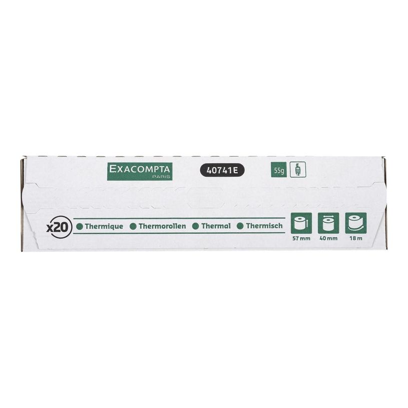 3130631407514-Exacompta - 20 Bobines thermiques - rouleaux TPE - 57 x 40 x 18 mm - sans Bisphénol A-P_79350960_3-6