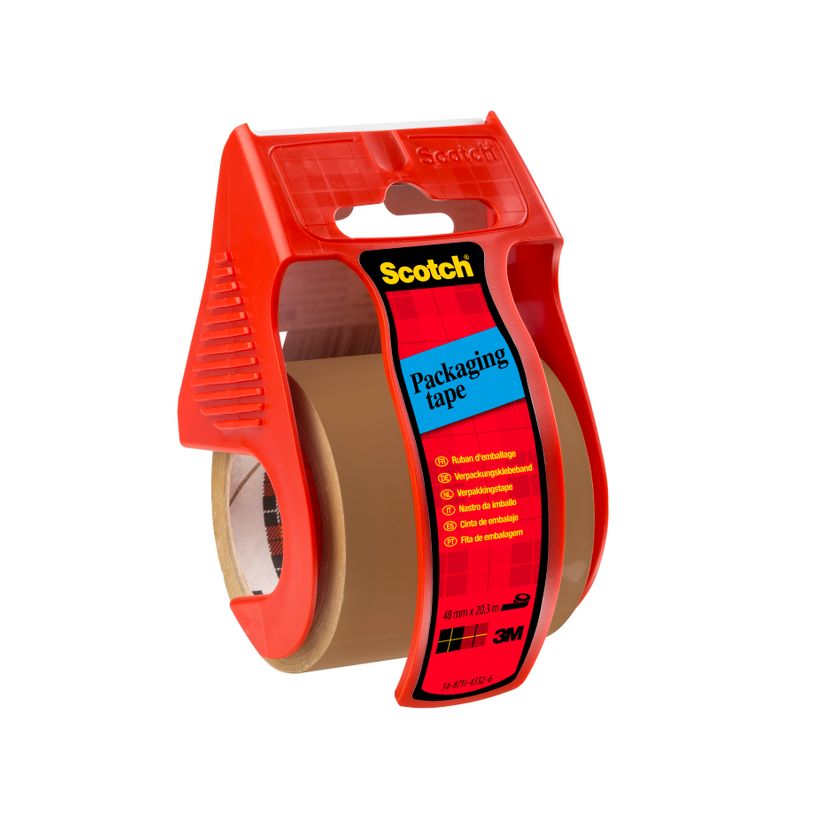 0051141239262-Scotch - Ruban adhésif d'emballage sur petit dévidoir - havane - 50 mm x 20m-P_79350974_1-0