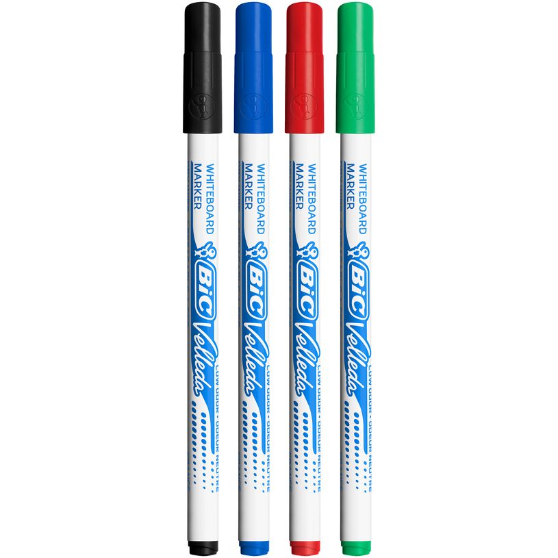 3086120017248-BIC VELLEDA 1721 - Pack de 4 marqueurs effaçables - pointe fine - couleurs assorties-P_79351088_13-1