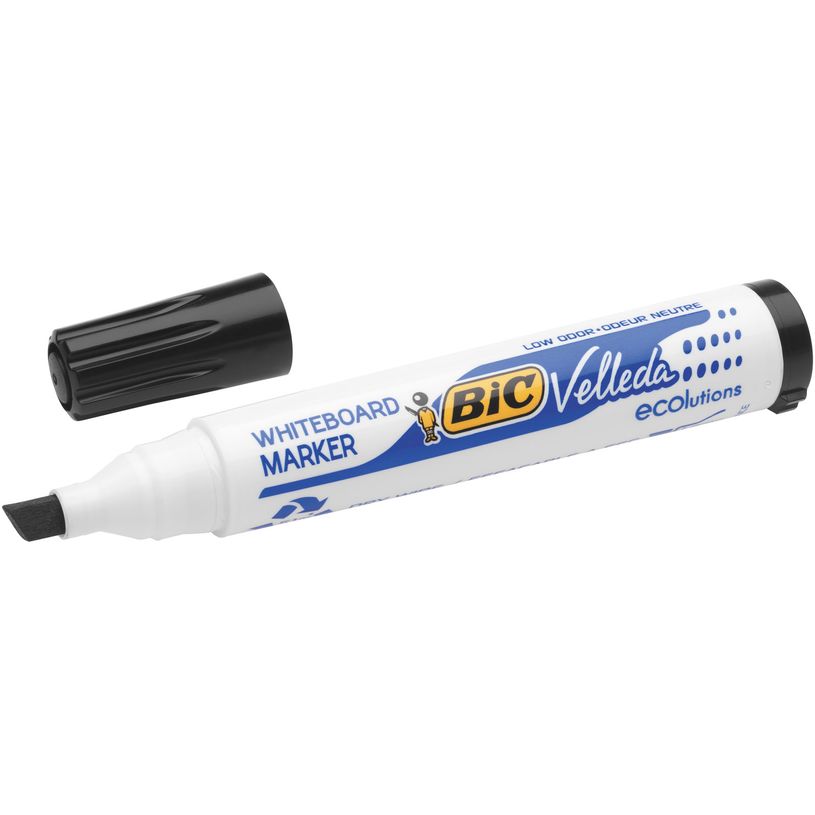 3086129999651-BIC VELLEDA 1751 - Marqueur effaçable - pointe biseau - noir-P_79351109_3-1