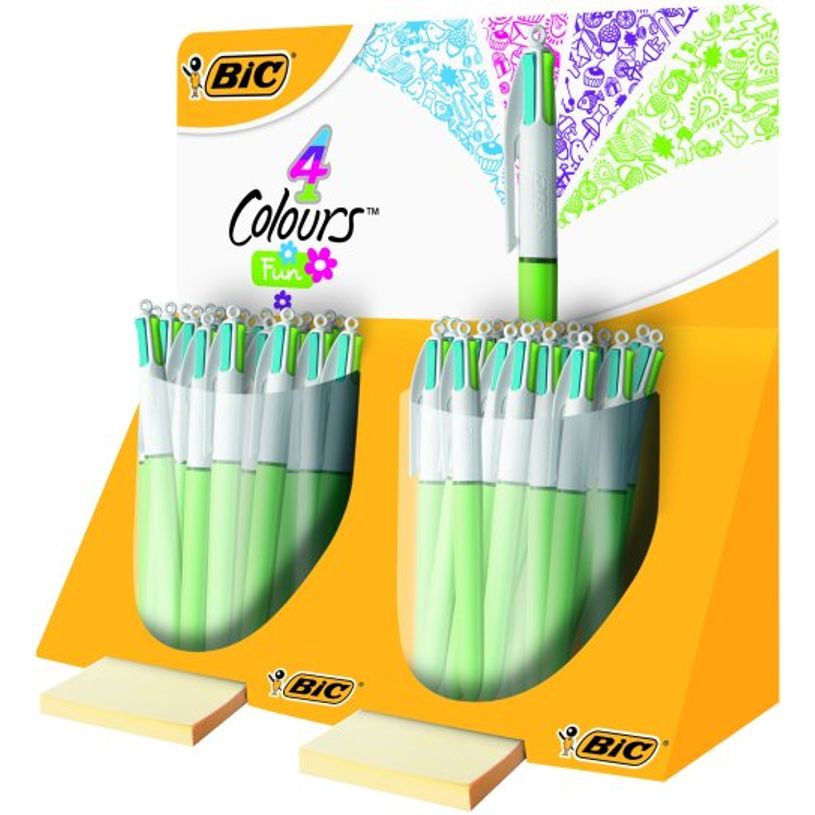 3086123232006-BIC 4 Couleurs FASHION - Stylo à bille 4 couleurs - 1 mm - rétractable-P_79351128_1-0