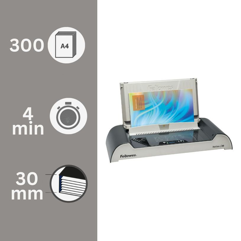 043859570034-Fellowes Helios 30 - machine à relier thermique - relie 300f--1