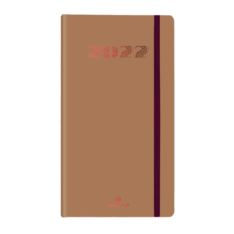 3664447107028-Agenda de poche à élastique Cachemire - 1 semaine sur 2 pages - 9,5 x 17,5 cm - disponible dans dif-P_79351488_5-3