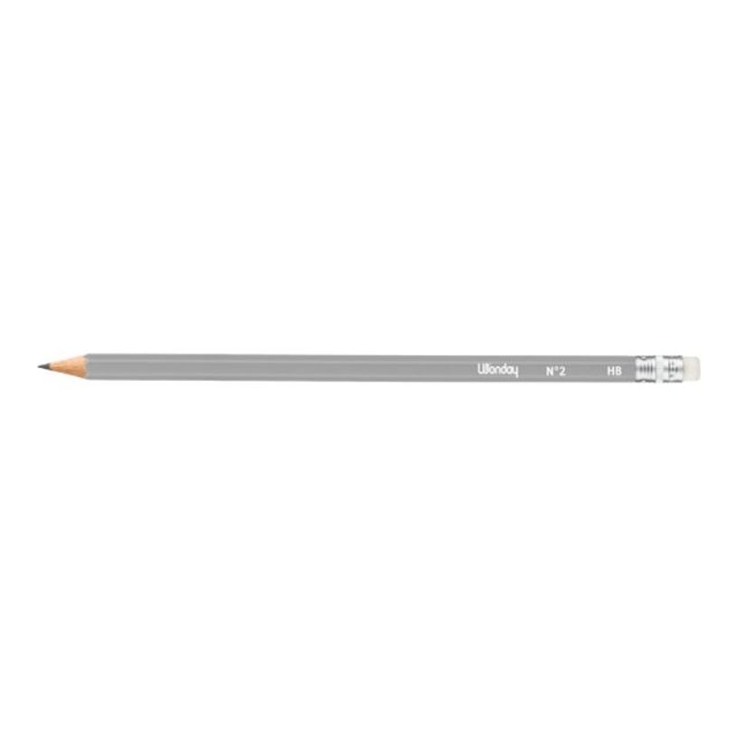 3457703915365-Wonday - Pack de 12 crayons à papier - HB - embout gomme-P_79352018_2-1