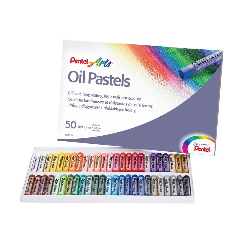 4711577003610-Pentel Arts - 50 pastels à l'huile - couleurs assorties - 8 mm-P_79352034_1-0
