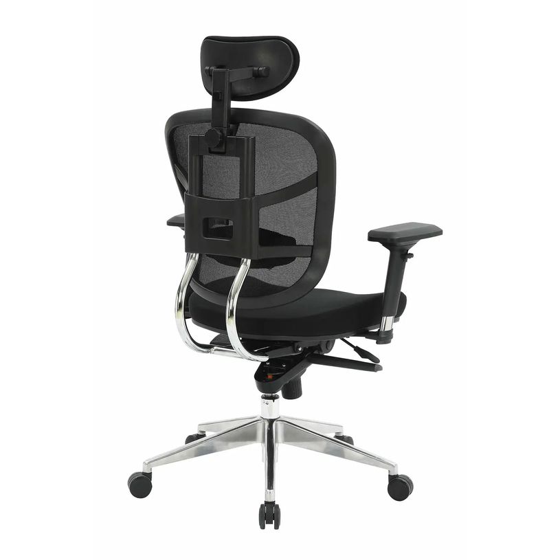3760185022415-Fauteuil de bureau TECKNET - accoudoirs réglables - appuie-tête réglable - noir--4