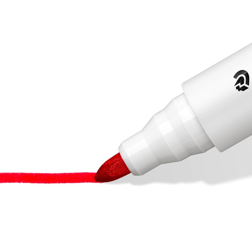 4007817328774-STAEDTLER LUMOCOLOR 351 - Marqueur effaçable - pointe ogive - rouge--2