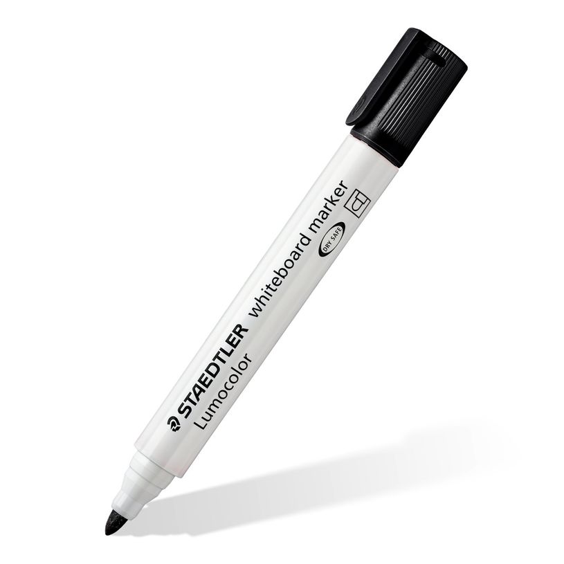 4007817328859-STAEDTLER LUMOCOLOR 351 - Marqueur effaçable - pointe ogive - noir--1