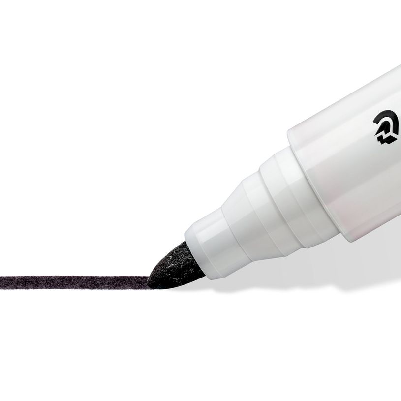 4007817328859-STAEDTLER LUMOCOLOR 351 - Marqueur effaçable - pointe ogive - noir--2