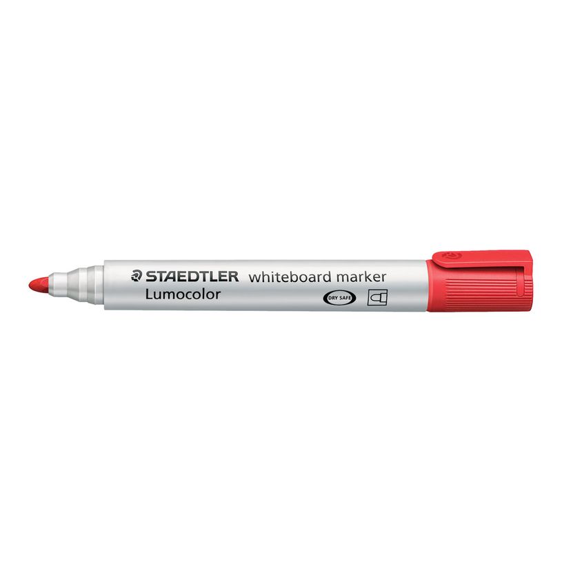 4007817328774-STAEDTLER LUMOCOLOR 351 - Marqueur effaçable - pointe ogive - rouge-P_79352475_1-0