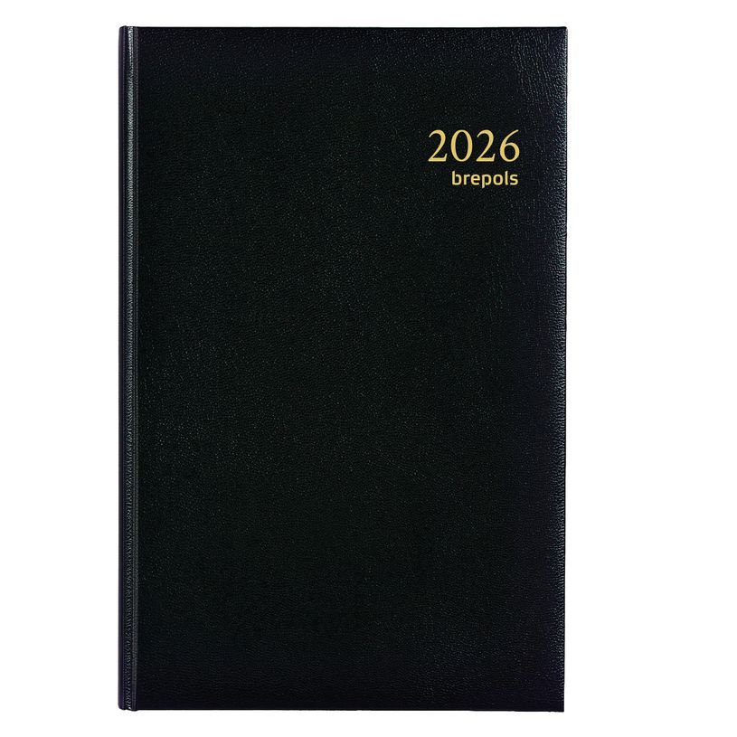 5412303004855-Agenda Lima Minister - 1 jour par page - 14,8 x 21 cm - noir - Brepols--0