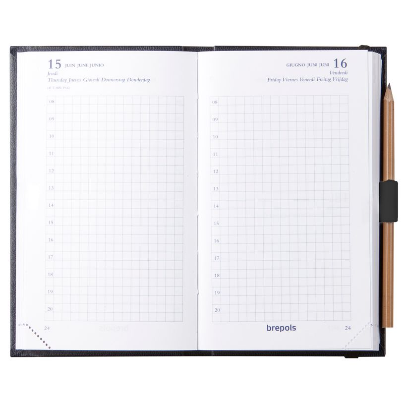 5412303126489-Agenda Lima Chantier avec crayon - 1 jour par page - 8,5 x 14,5 cm - disponible dans différentes coule--1